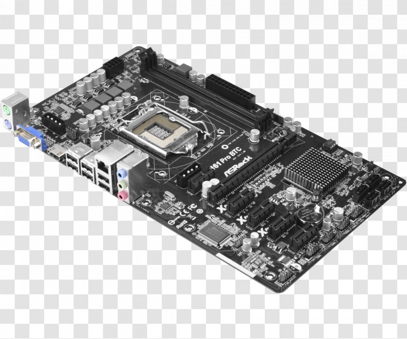 Intel Motherboard ATX Serial ATA PCI Express - Asrock H81 Pro Btc Transparent PNG