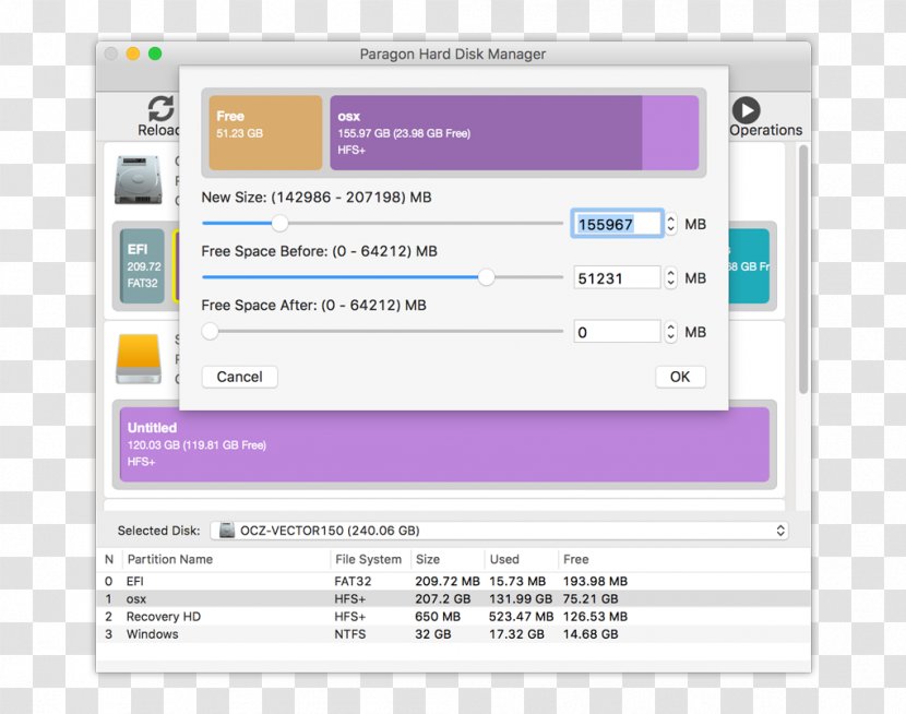 Disk Partitioning Hard Drives Computer Software Paragon Partition Manager - Operating Systems Transparent PNG