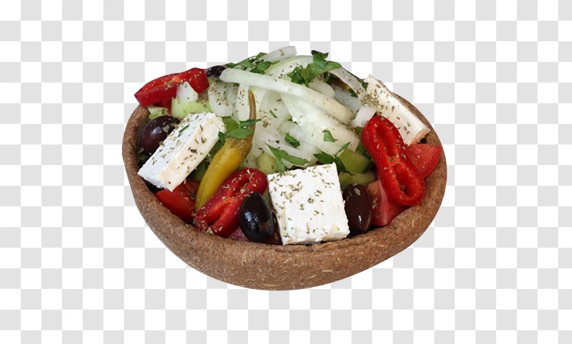 Greek Salad Vegetarian Cuisine Feta Platter - Food - Vegetable Transparent PNG