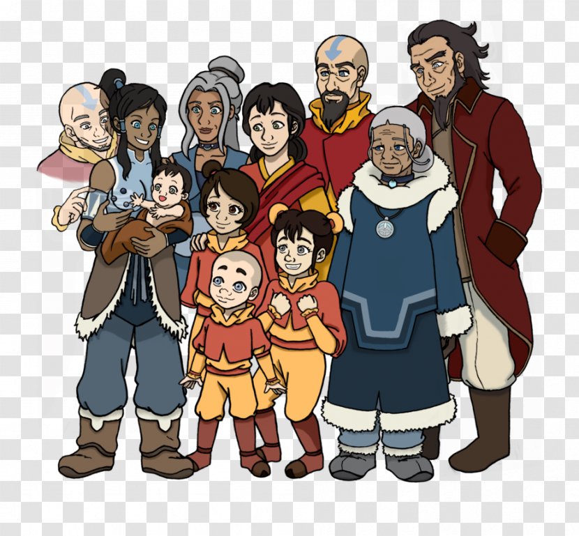 Aang Korra Tenzin Katara Iroh - Avatar Kyoshi Transparent PNG