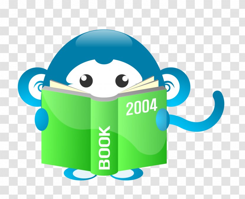 Monkey Cartoon Adobe Illustrator - Avatar - Reading Transparent PNG