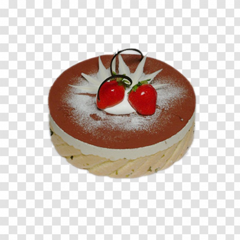 Strawberry Chocolate Cake Cheesecake Bavarian Cream Birthday - Dessert Transparent PNG