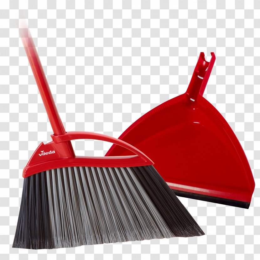 Dustpan Broom Vileda Handle Brush - Household Cleaning Supply Transparent PNG