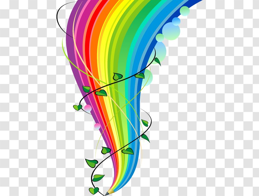 Rainbow Curve - Cartoon Colorful Creative Beautiful Transparent PNG