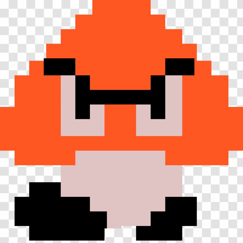 Mario Bros. Luigi Goomba 8-bit - Symbol Transparent PNG