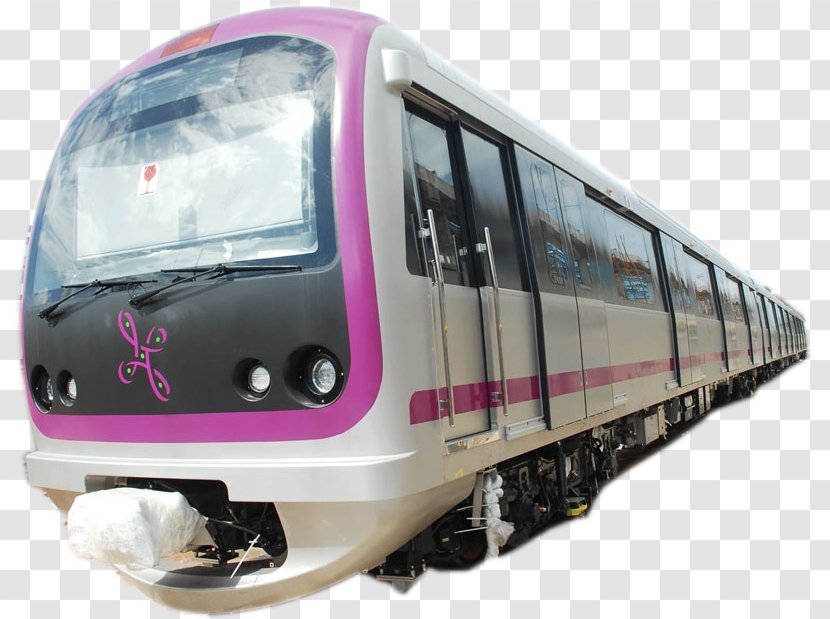 Rail Transport Rapid Transit Train Namma Metro Yellow Line - Recruitment Transparent PNG