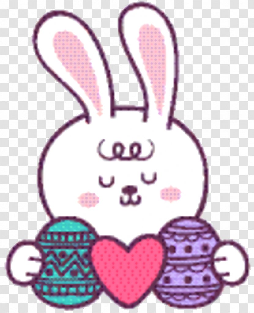 Easter Bunny Background - Love My Life - Magenta Transparent PNG