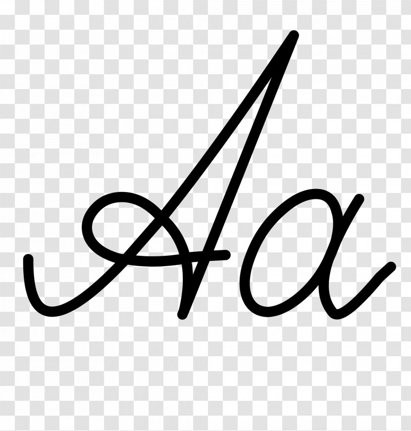 Cursive Cyrillic Script Letter Case Alphabet - A Transparent PNG