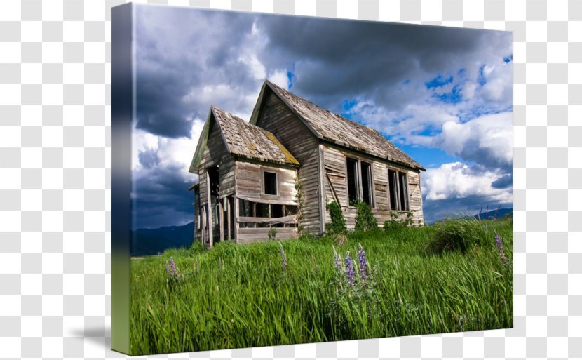 House Gallery Wrap Cottage Log Cabin Canvas - Sky Plc Transparent PNG