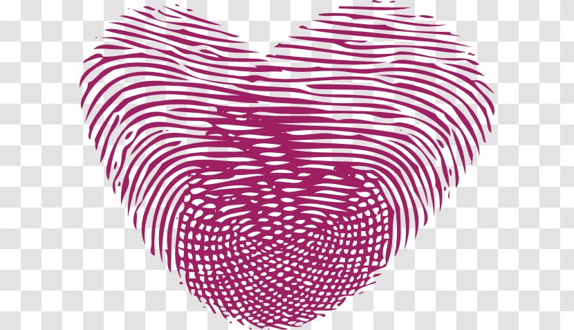 Fingerprint Clip Art - Cartoon - Heart Transparent PNG