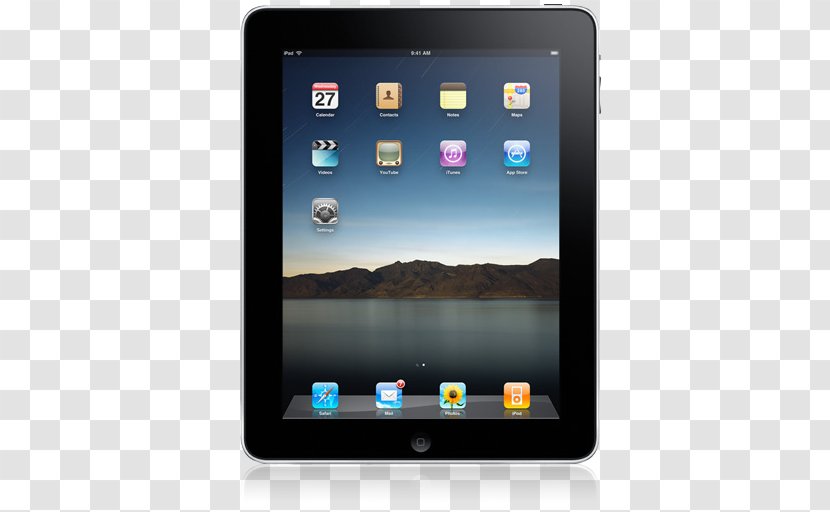 Electronic Device Gadget Multimedia Mobile - IPad Front Straight On Transparent PNG