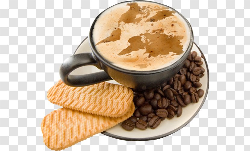 Coffee Cafe Latte Tea Espresso - Biscuit - Biscuits Transparent PNG