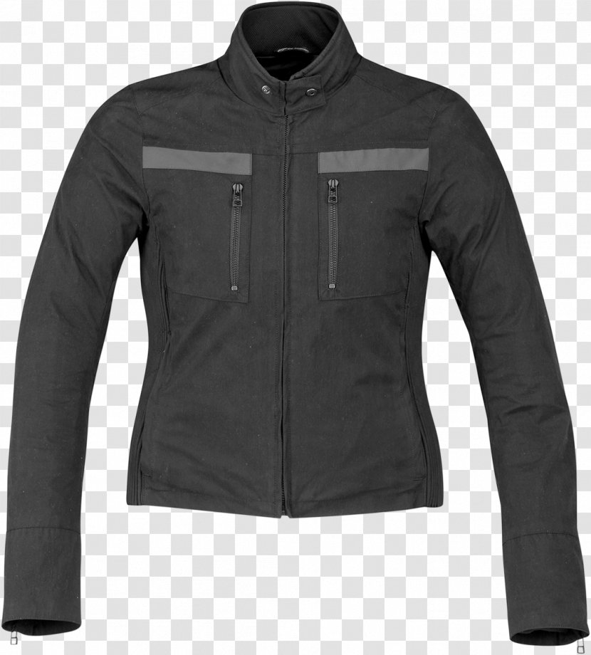 Leather Jacket Flight Perfecto Motorcycle - Zipper Transparent PNG