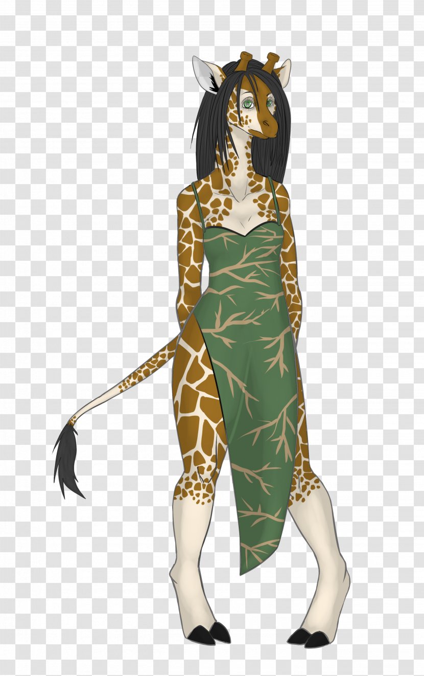 Giraffe Clothing Dress Fashion Costume Design - Fictional Character - Mink Hair Transparent PNG