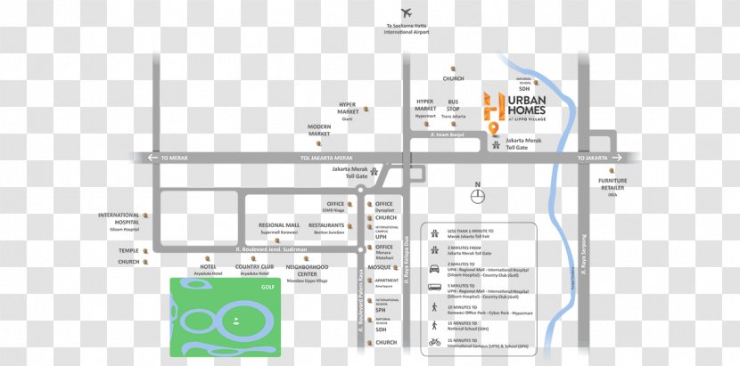 Karawaci Lippo Village Group Map Jalan Tanah Pasir - House Transparent PNG