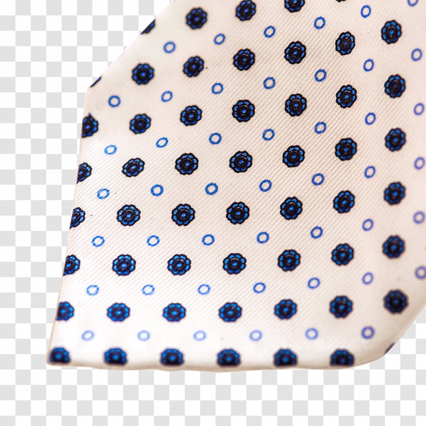 Polka Dot - Blue - White Silk Transparent PNG