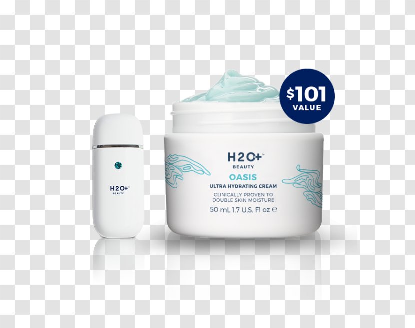 Cream Water Moisturizer H2O+ Beauty Oasis Hydrating Treatment Skin - Cosmetics Transparent PNG