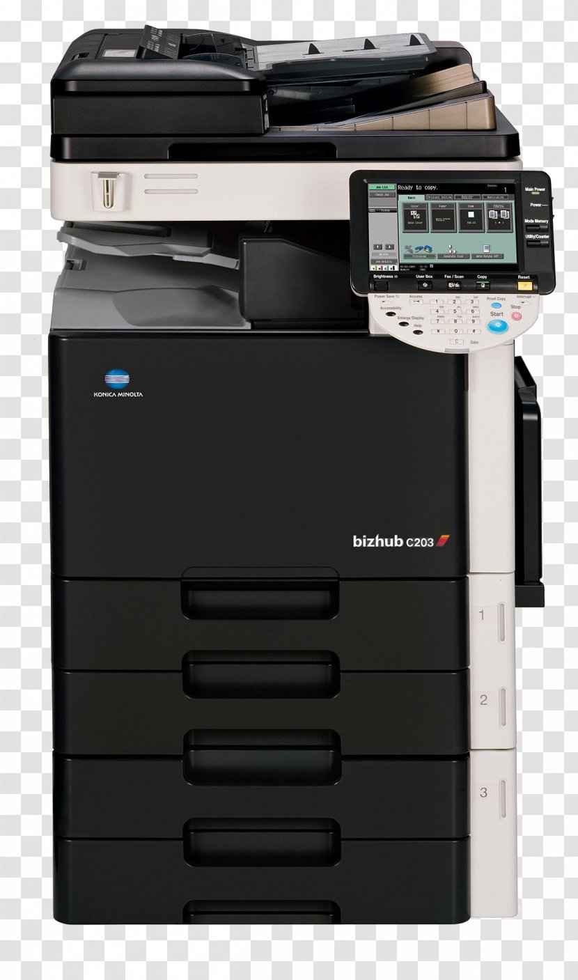 Team Konica Minolta–Bizhub Photocopier Multi-function Printer - Toner Refill Transparent PNG