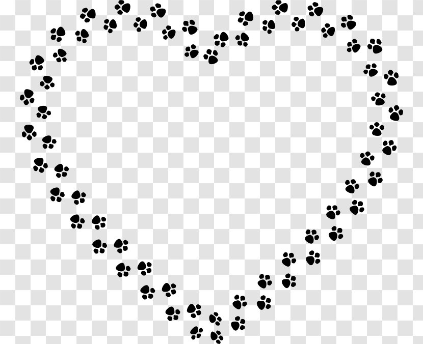 Dog Cat Paw Clip Art - Area - Footprints Transparent PNG