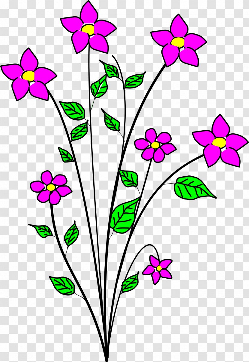 Lily Flower Cartoon - Pedicel - Wildflower Plant Stem Transparent PNG