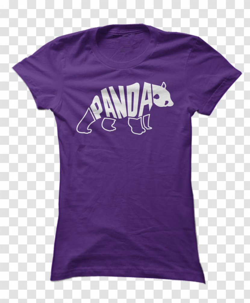 T-shirt Clothing Top Scrubs - Purple - Giant Panda Transparent PNG