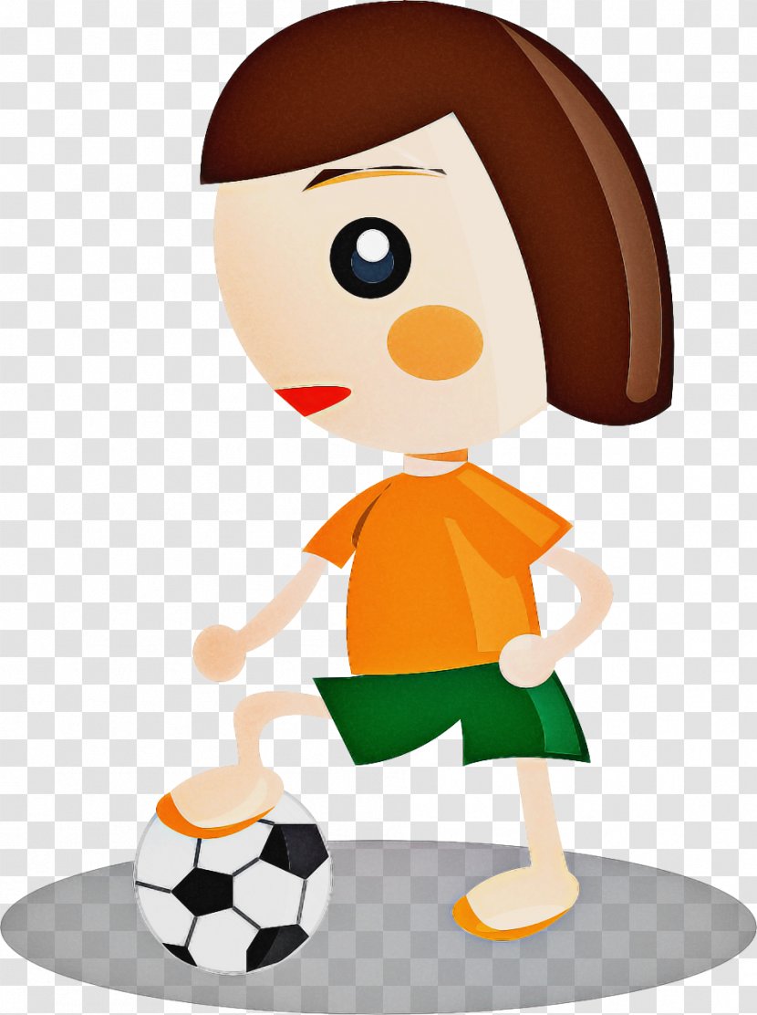 Soccer Ball - Cartoon - Mascot Play Transparent PNG