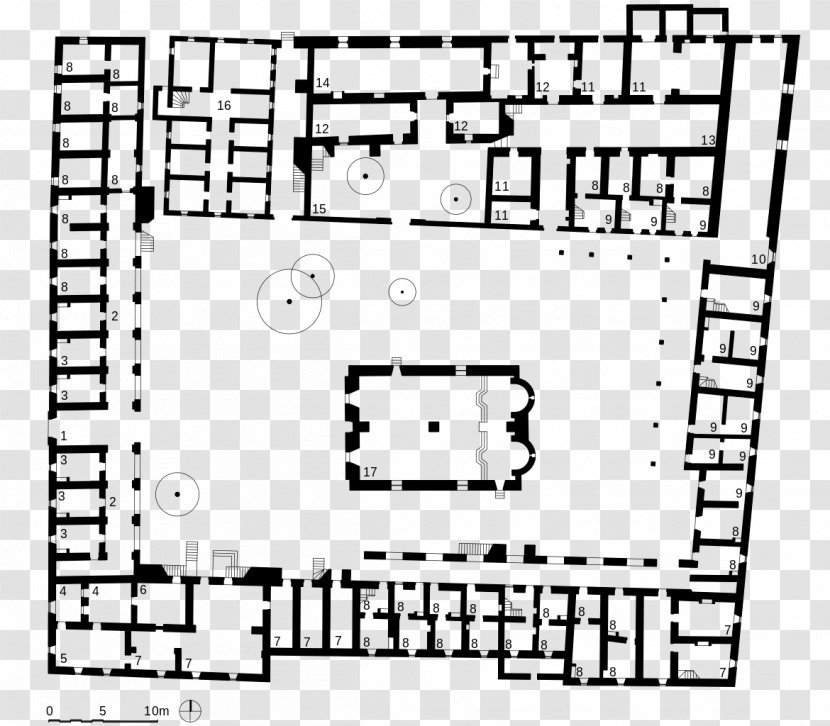 Arkadi Monastery Rethymno Monastic Cell Floor Plan - Flower Transparent PNG