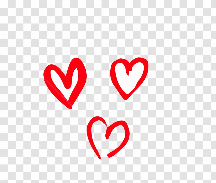 Heart Emoji Valentine's Day Line - Red Heart-shaped Icon Transparent PNG