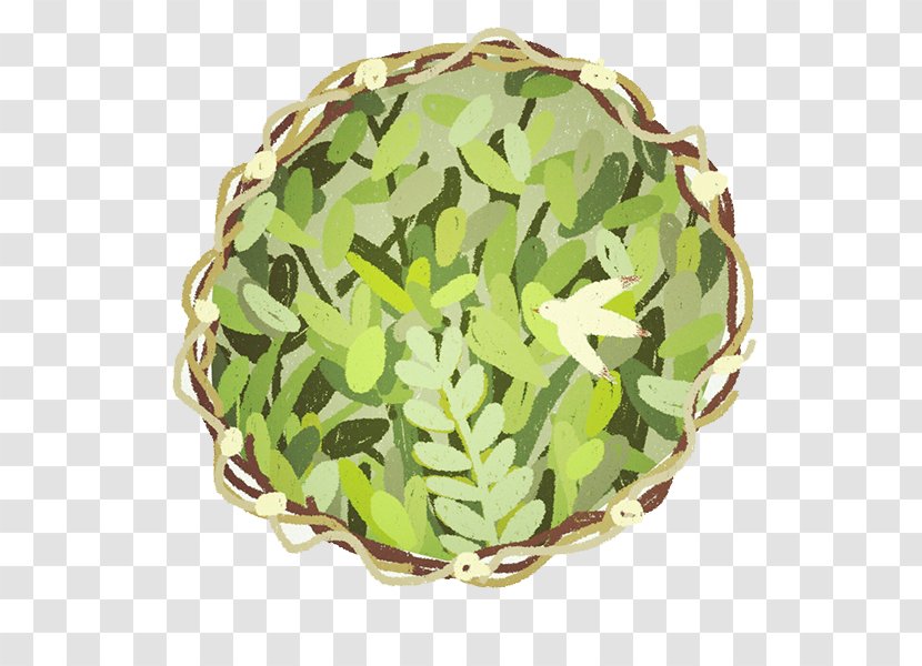 Euclidean Vector Adobe Illustrator Computer File - Camouflage - Painted Green Leaves Doves Label Transparent PNG