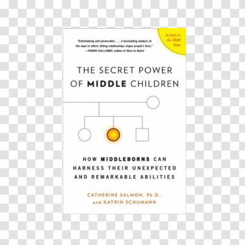 The Secret Power Of Middle Children: How Middleborns Can Harness Their Unexpected And Remarkable Abilities Amazon.com Birth Order Book: Why You Are Way - Yellow - Book Transparent PNG