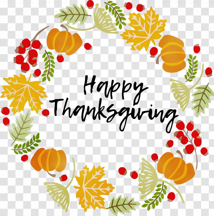 Thanksgiving - Wet Ink - Greeting Transparent PNG