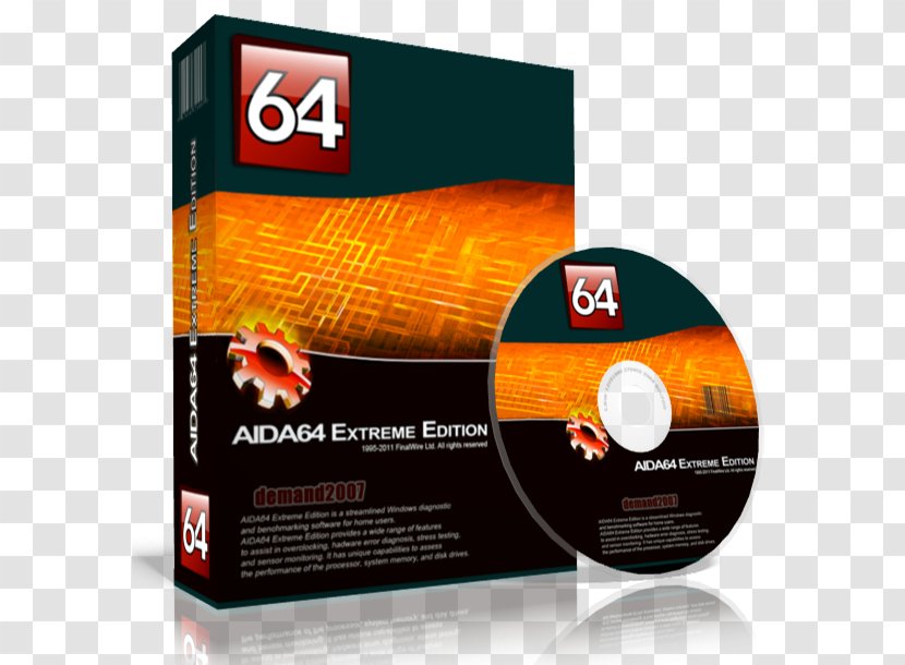 AIDA64 Product Key Computer Software Keygen Crack - Orange Transparent PNG