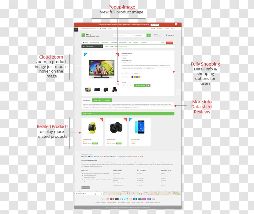 Web Page Line Multimedia Font - Software - Multipurpose Product Sale Flyer Transparent PNG