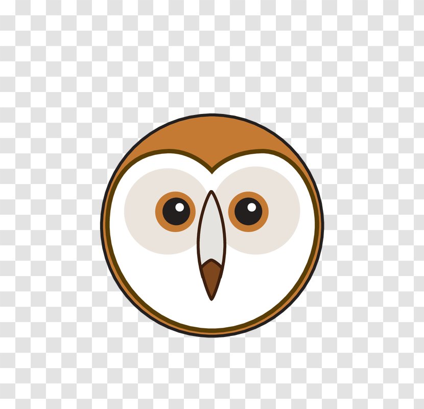 Owl Beak Circle Brown Clip Art - Cartoon Transparent PNG