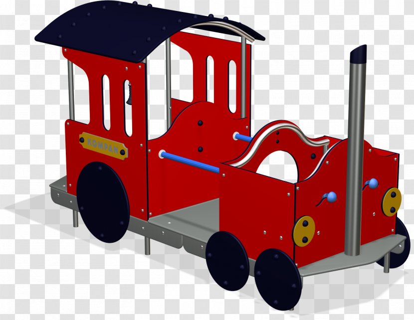 Train Steam Locomotive Kompan Engine - Playground - Play Equipment Transparent PNG