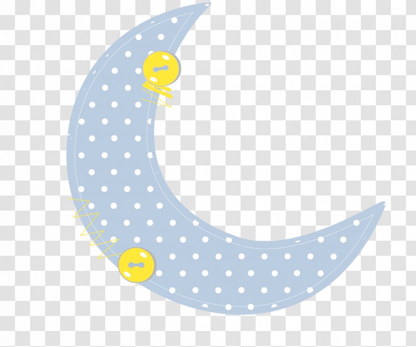 Polka Dot Yellow Font - Vector Cloth Moon Transparent PNG
