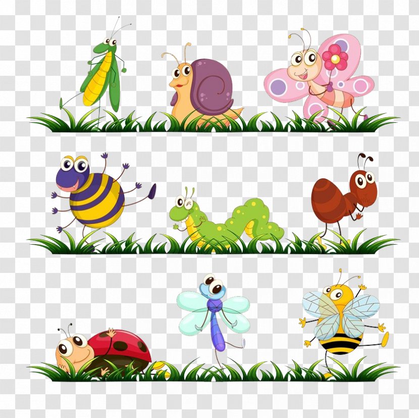 Bugs Bunny Beetle Cartoon - Art - The Grassland In Insects Transparent PNG