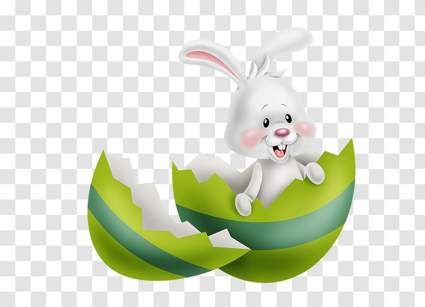Easter Bunny Egg Postcard Basket - Rabbit Transparent PNG