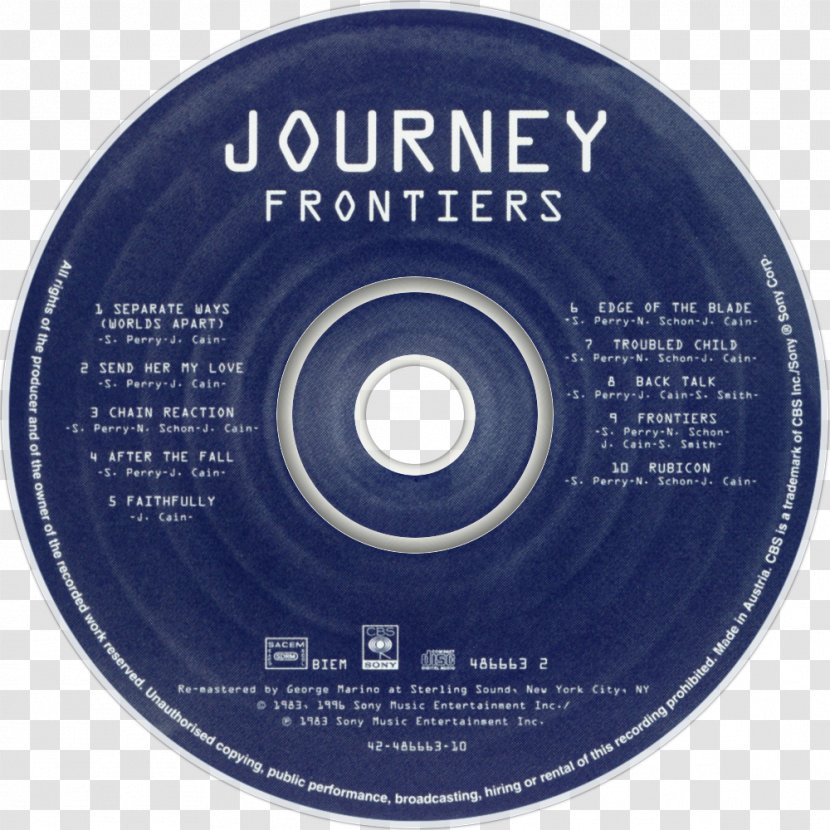 Frontiers Journey Album Cover Evolution - Brand Transparent PNG