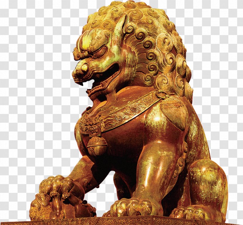 Icon - Big Cats - Golden Stone Lion Decorative Pattern Transparent PNG