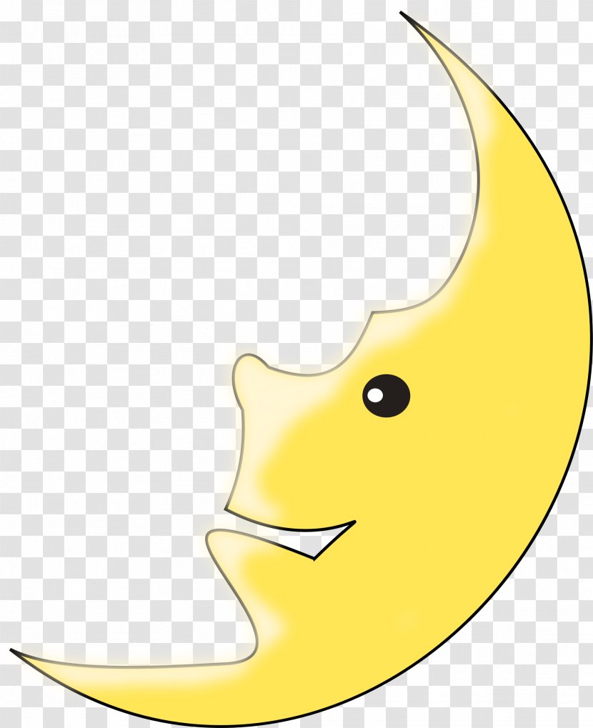 Clip Art - Yellow - Moon Transparent PNG