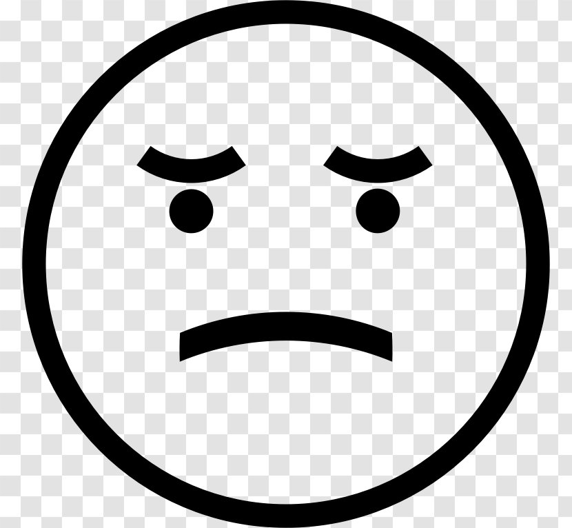 Smiley Sadness Frown Emoticon Clip Art - Head - Depressed Transparent PNG