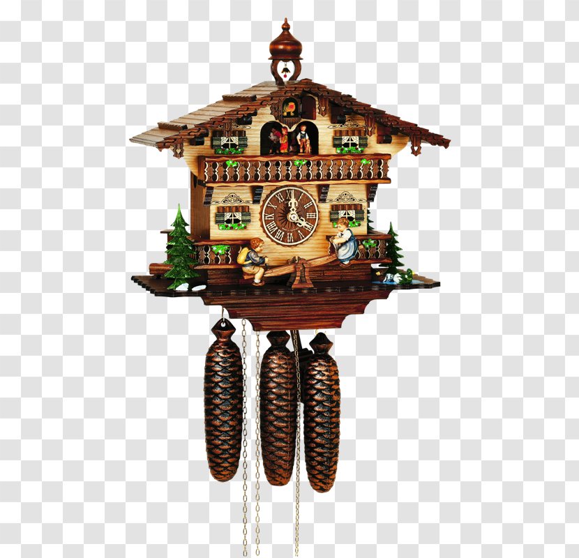 Cuckoo Clock Black Forest Movement Musical - Flower Transparent PNG