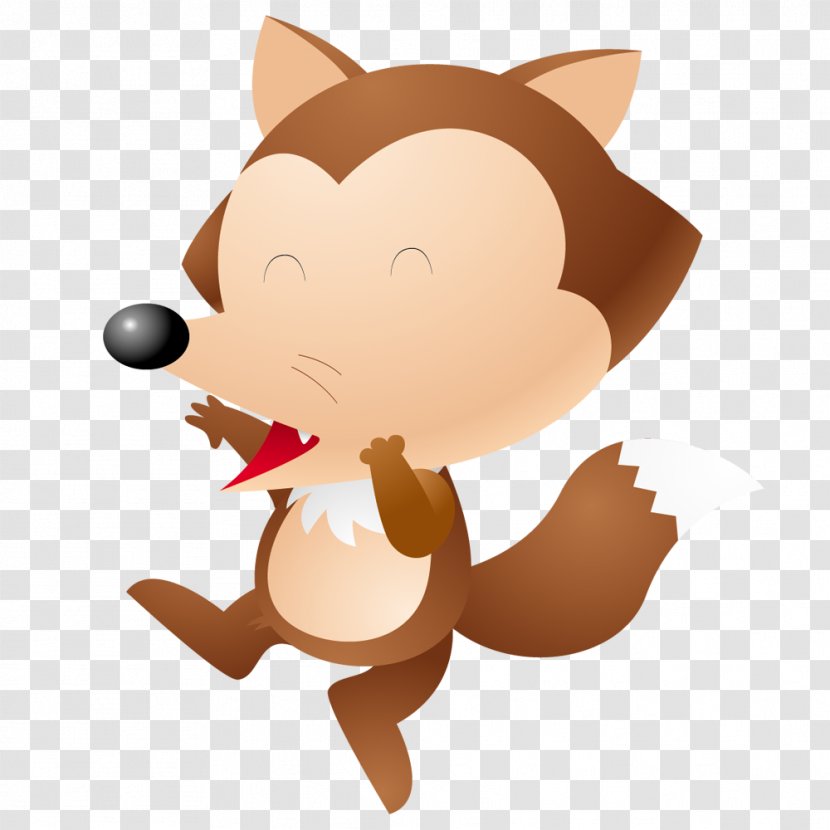 Fox Cartoon Image Vector Graphics Illustration - Tail - Little Transparent PNG