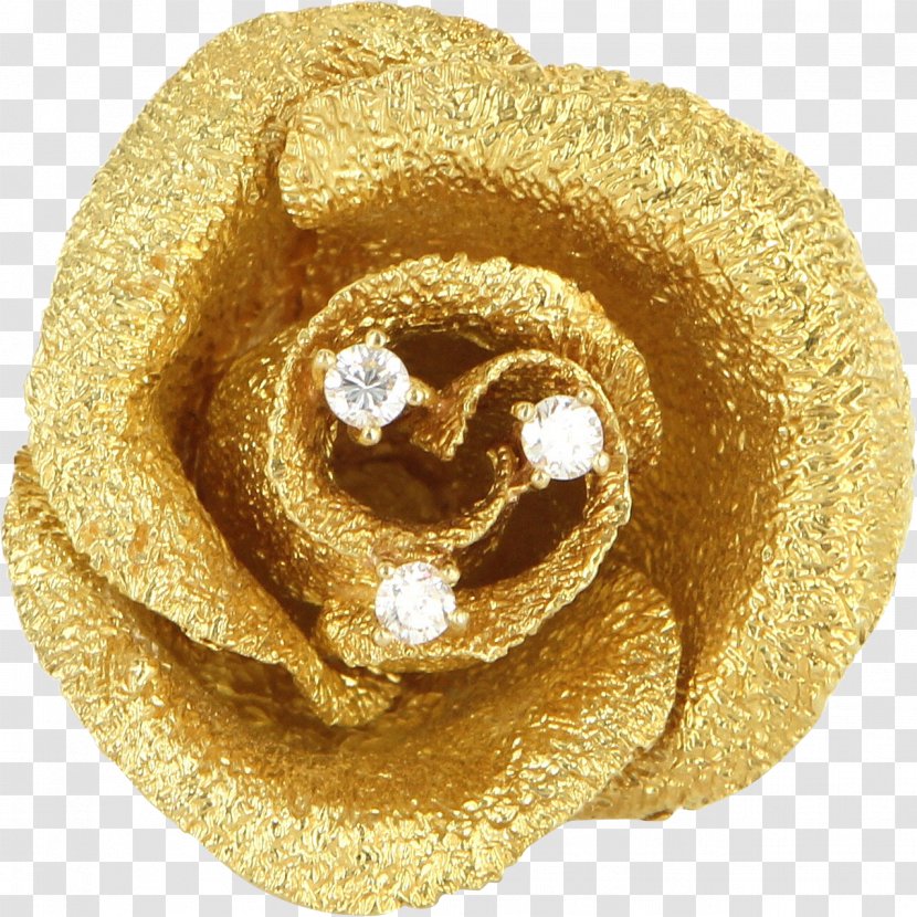 Colored Gold Flower Rose Ring - Estate Jewelry Transparent PNG
