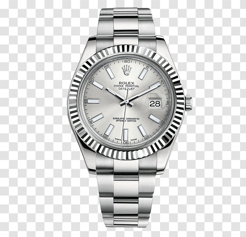 Rolex Datejust Automatic Watch Dial - Strap - Watches Silver Male Table Transparent PNG