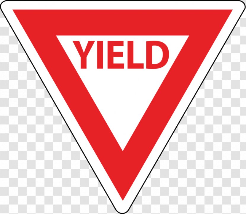 Yield Sign Traffic Regulatory Segway PT - Red Transparent PNG