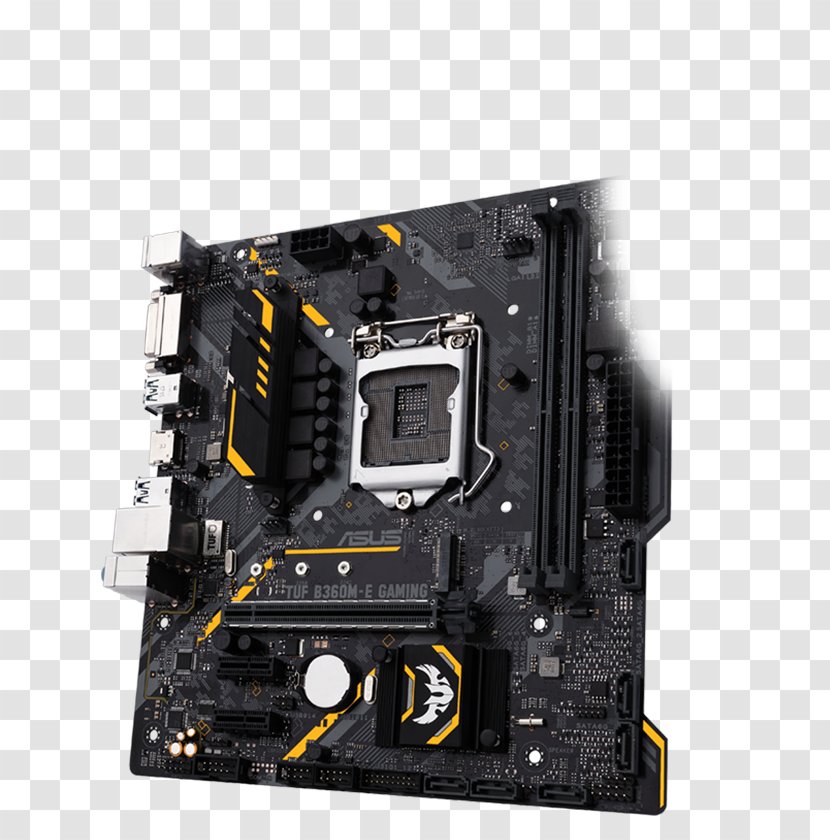 ASUS TUF H310M-Plus Gaming Intel H310M LGA 1151 MicroATX Motherboard DDR4 SDRAM PCI Express - Stable Transparent PNG