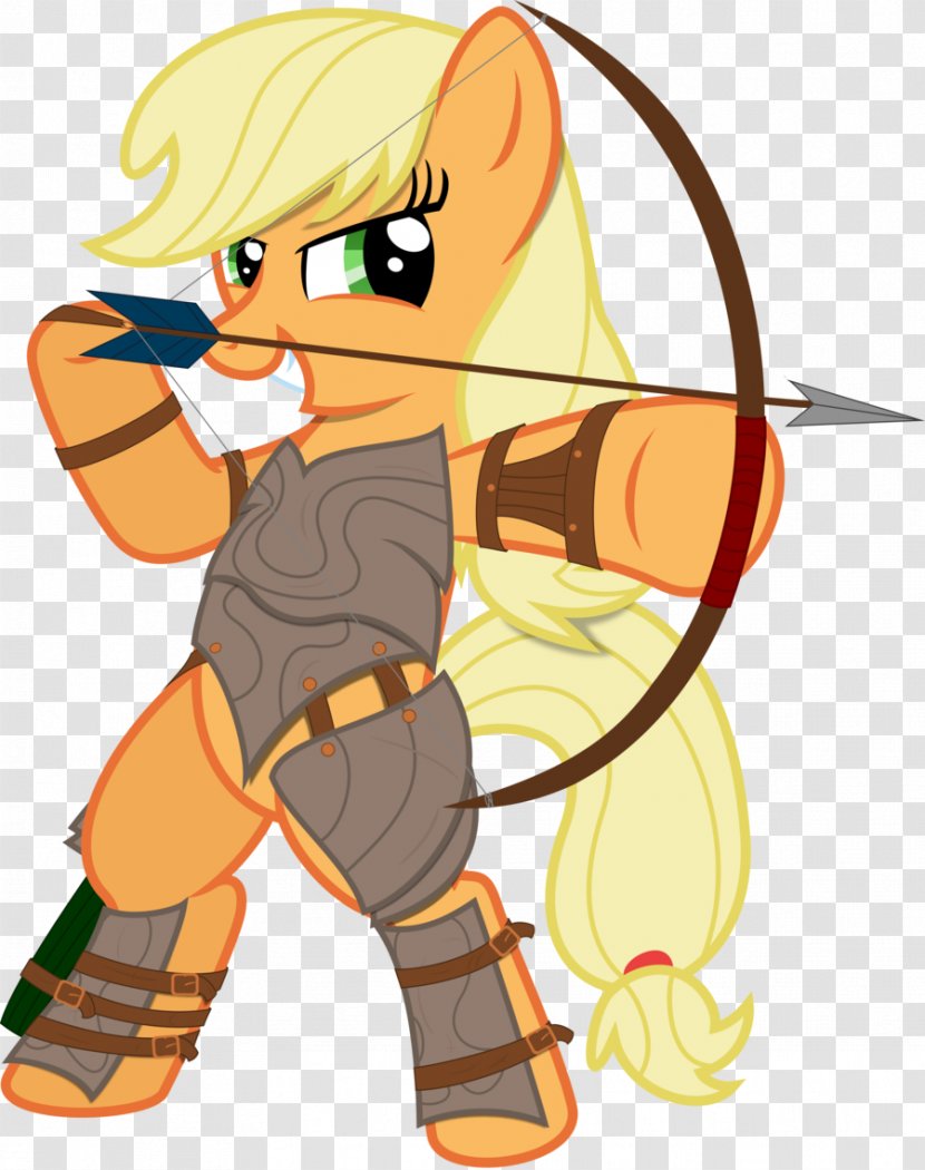 Applejack Horse Pony Rarity Fluttershy - Silhouette Transparent PNG