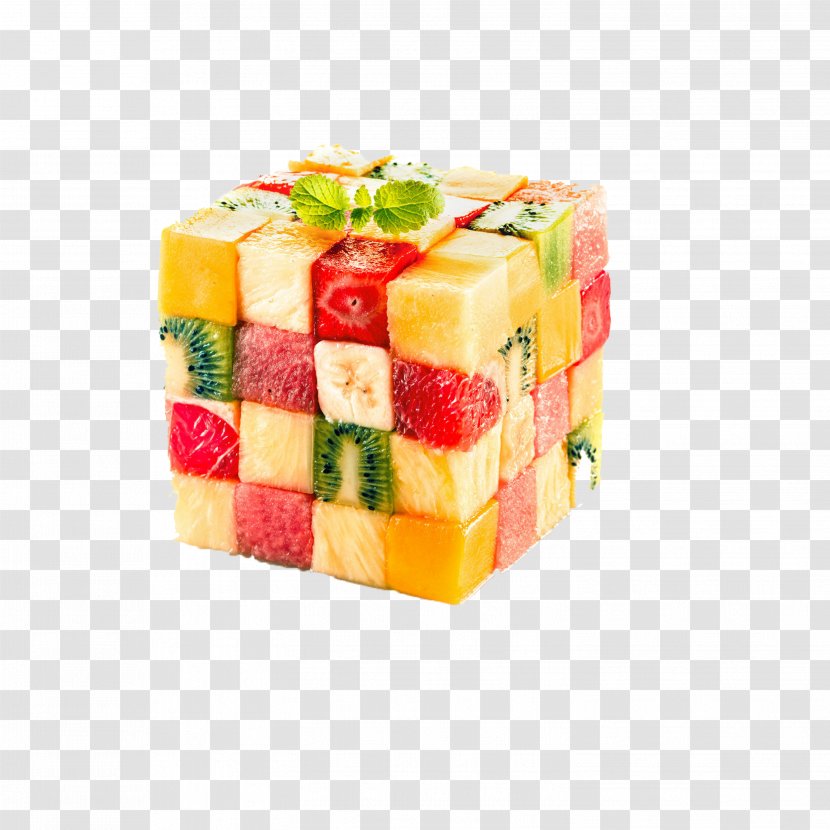 Juice Fruit Salad Berry Cube Transparent PNG